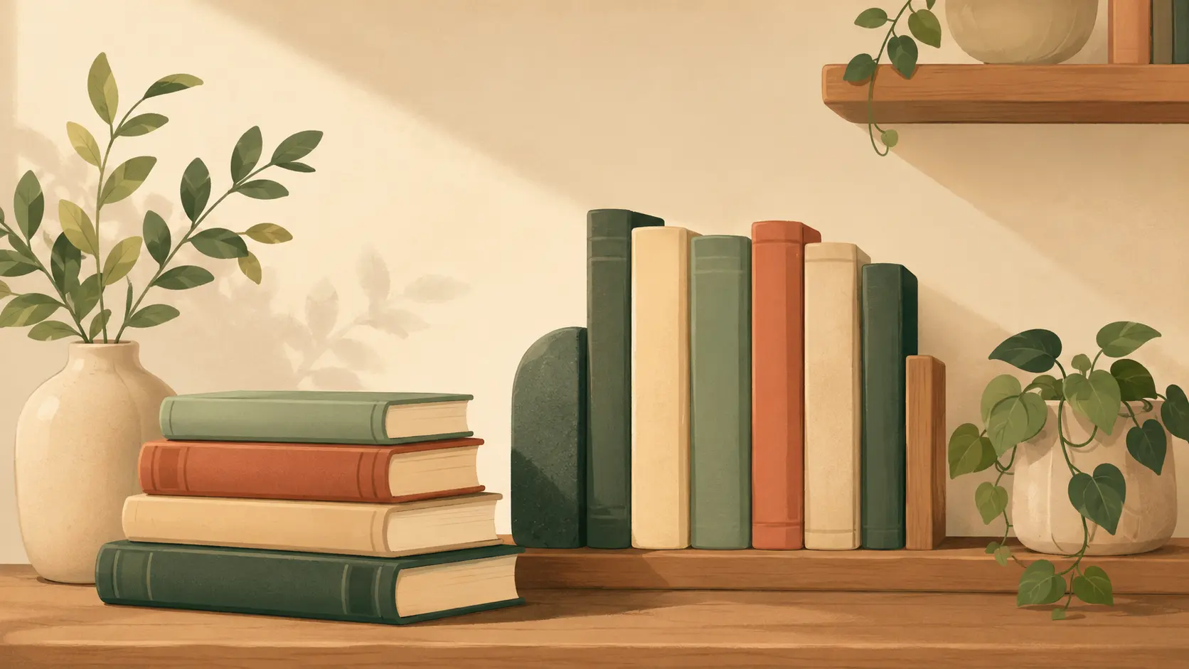 A still life that evokes the Understand Your Mind reading room