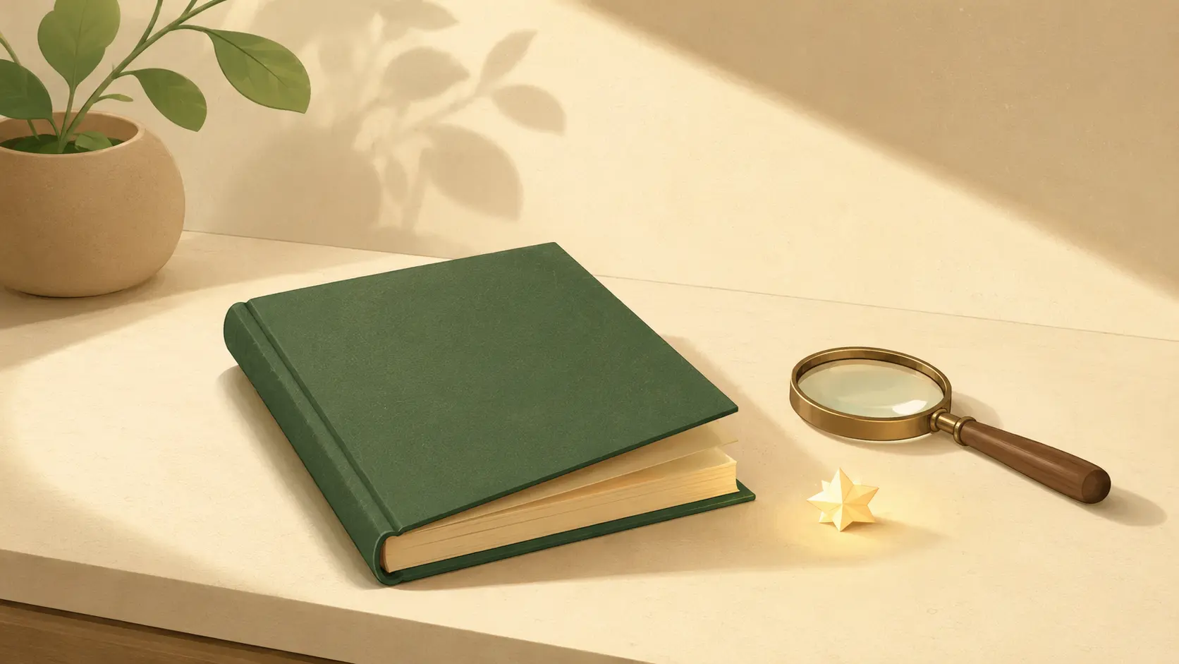 A still life that evokes the Digital Detox reading room