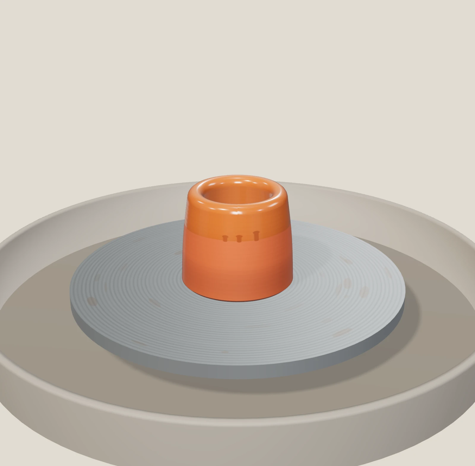 Honey terracotta pot, a pot made on the Pottery Wheel