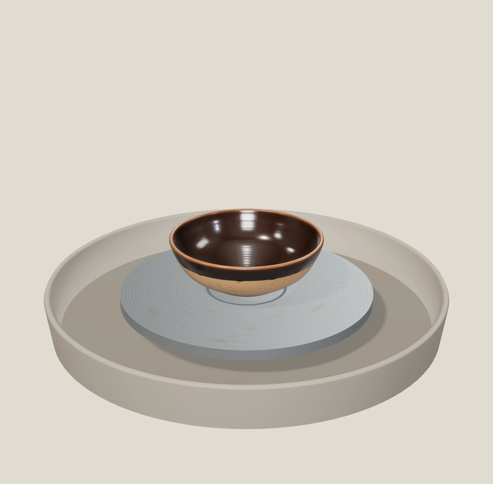 Tenmoku stoneware pot, a pot made on the Pottery Wheel