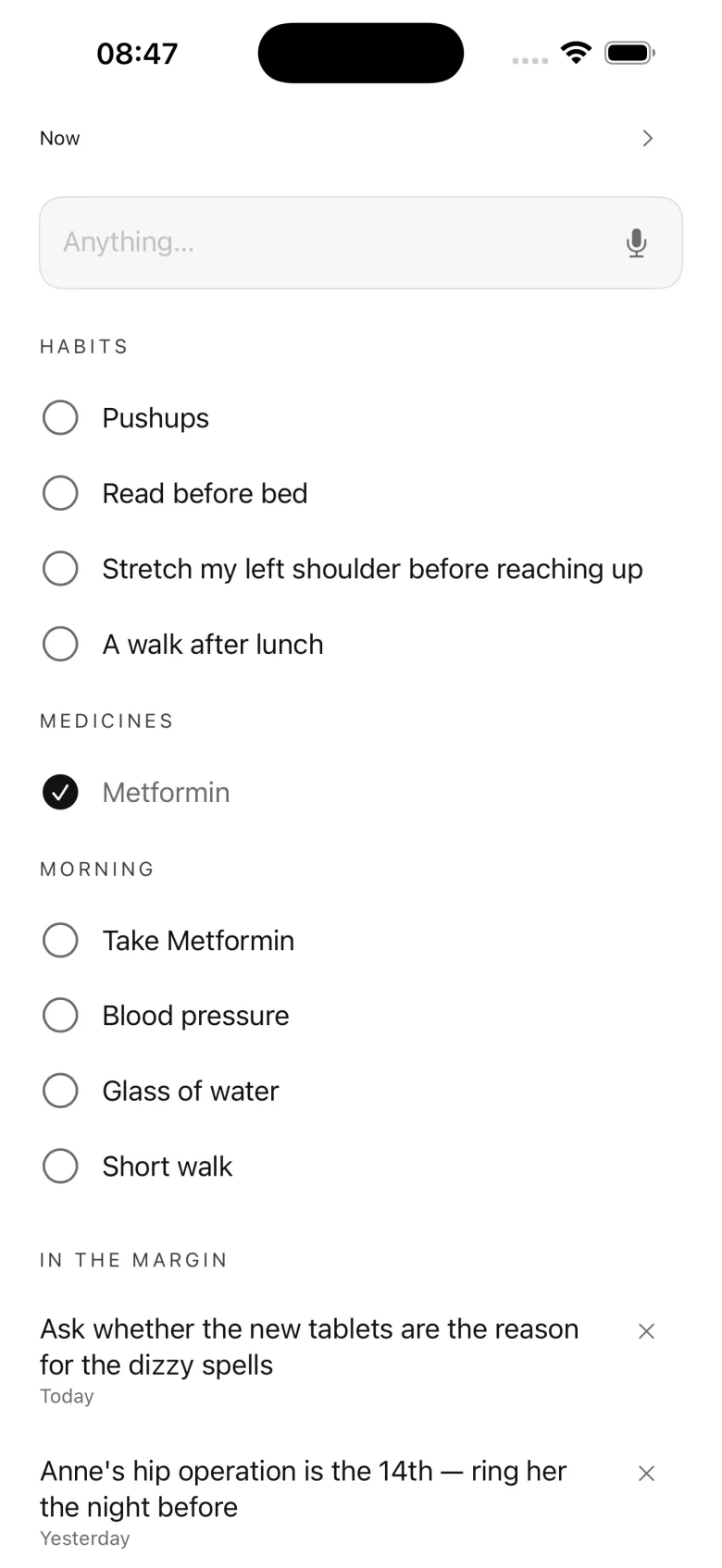 Keep's The margin page