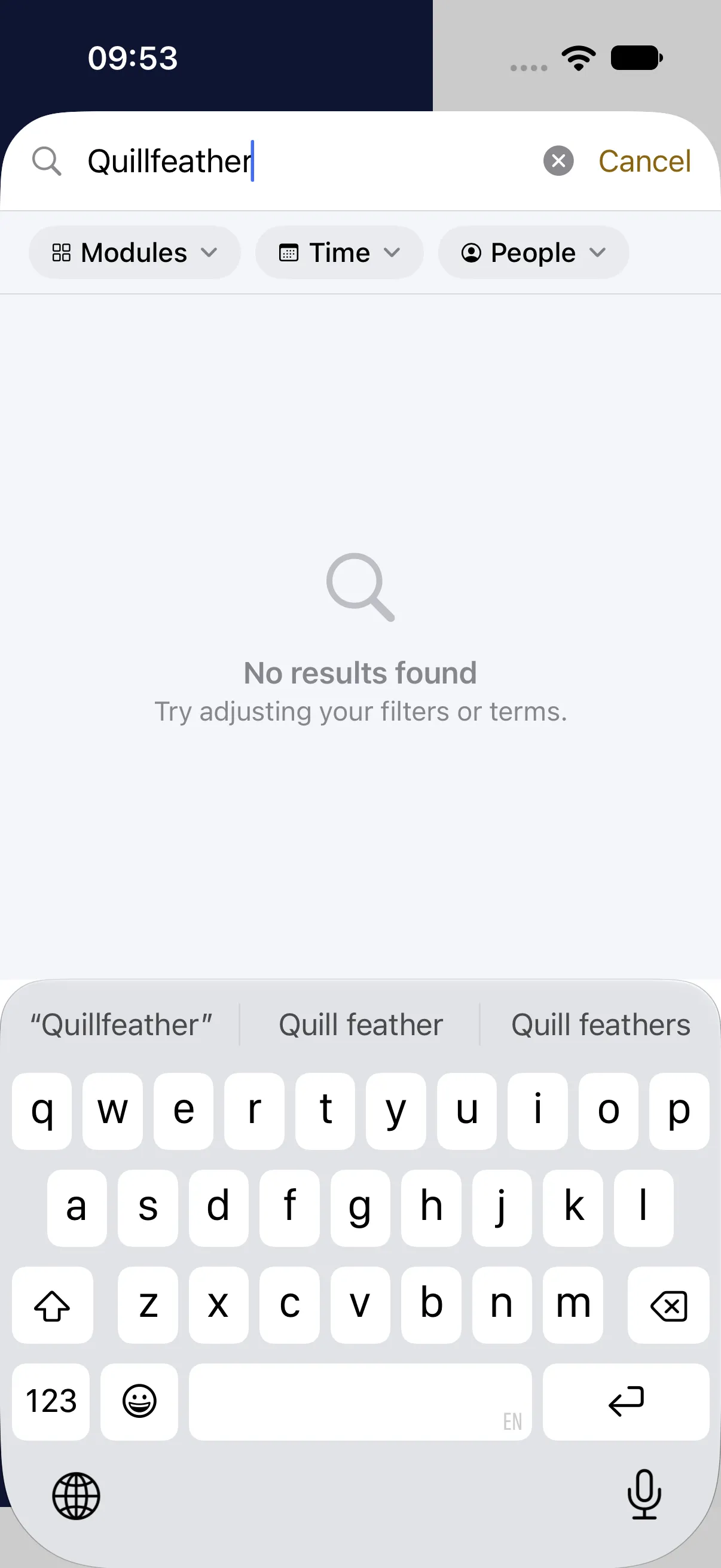HourLife Legacy: A word from inside the same letter, “Quillfeather”, finds nothing until the day it opens.