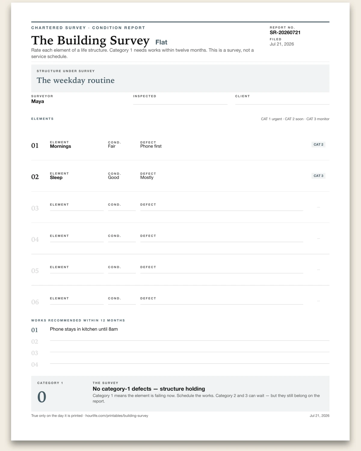The Building Survey alt style preview
