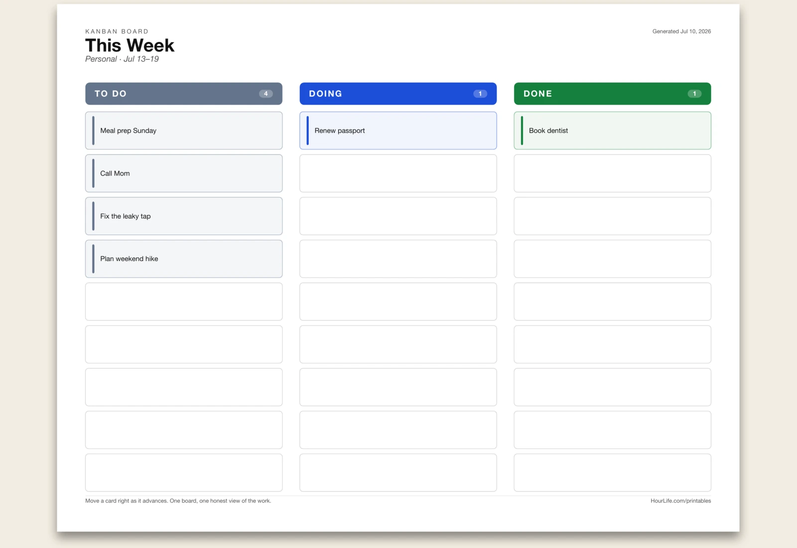 Kanban Board alt style preview