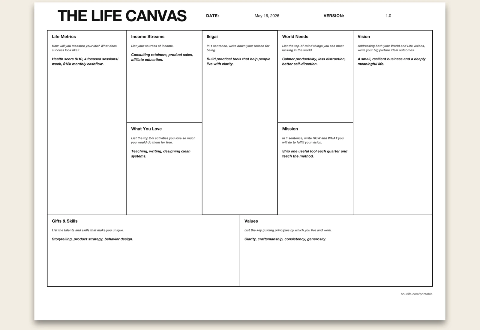 Life Canvas (Lean) preview