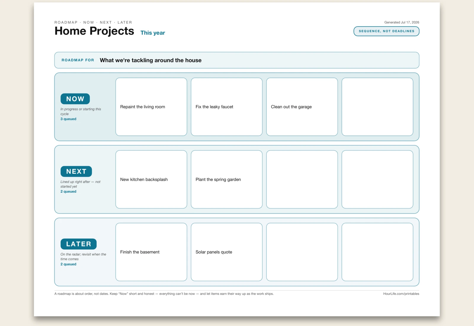Now / Next / Later Roadmap alt style preview