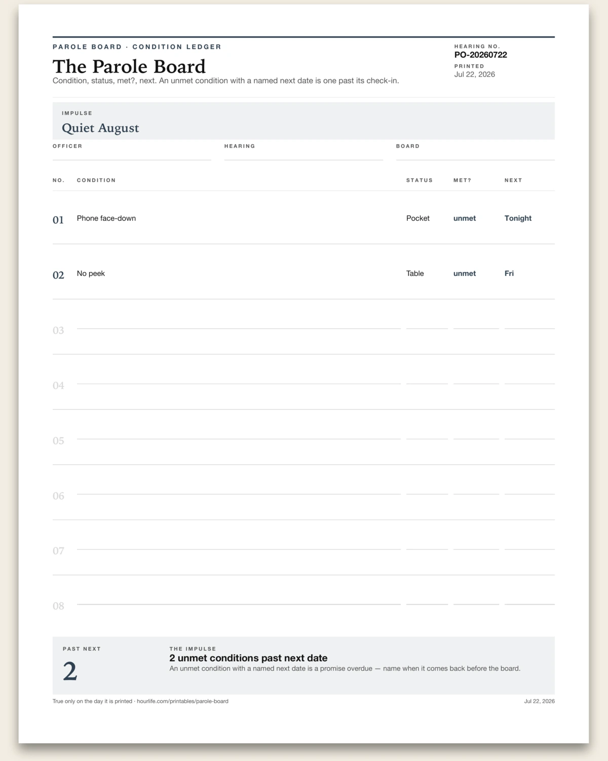The Parole Board alt style preview