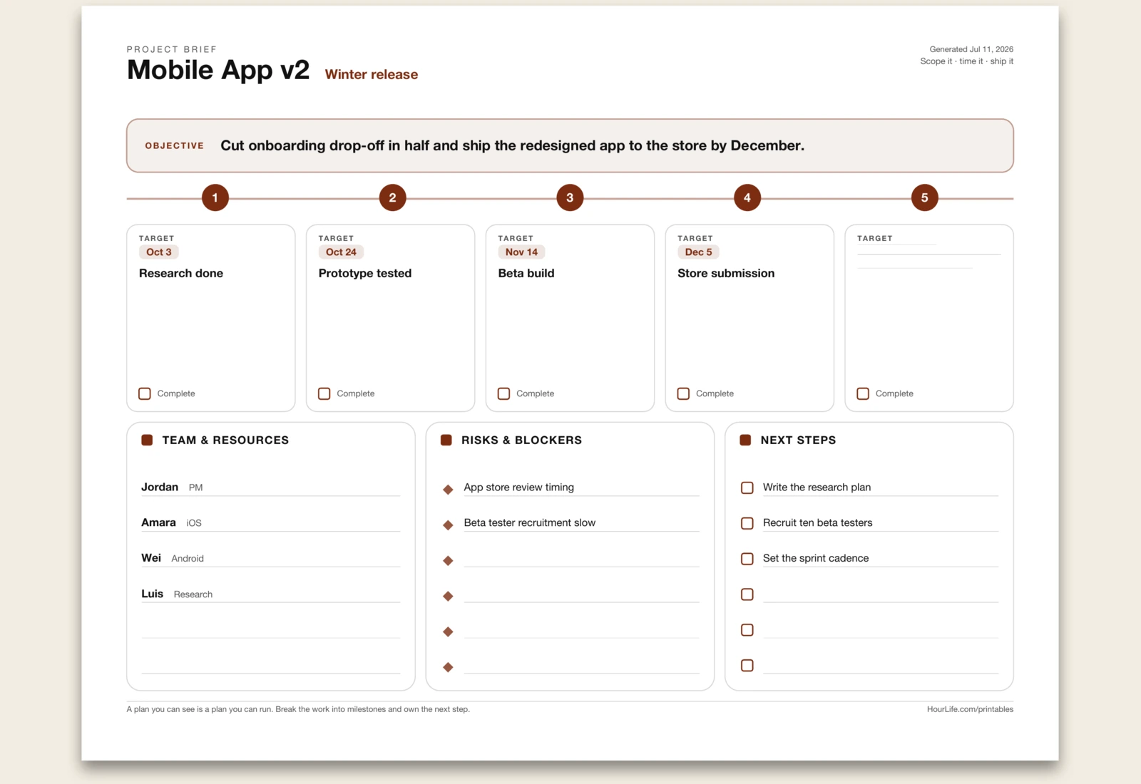 Project Planner alt style preview