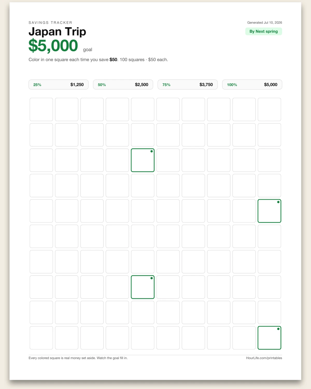 Savings Tracker alt style preview