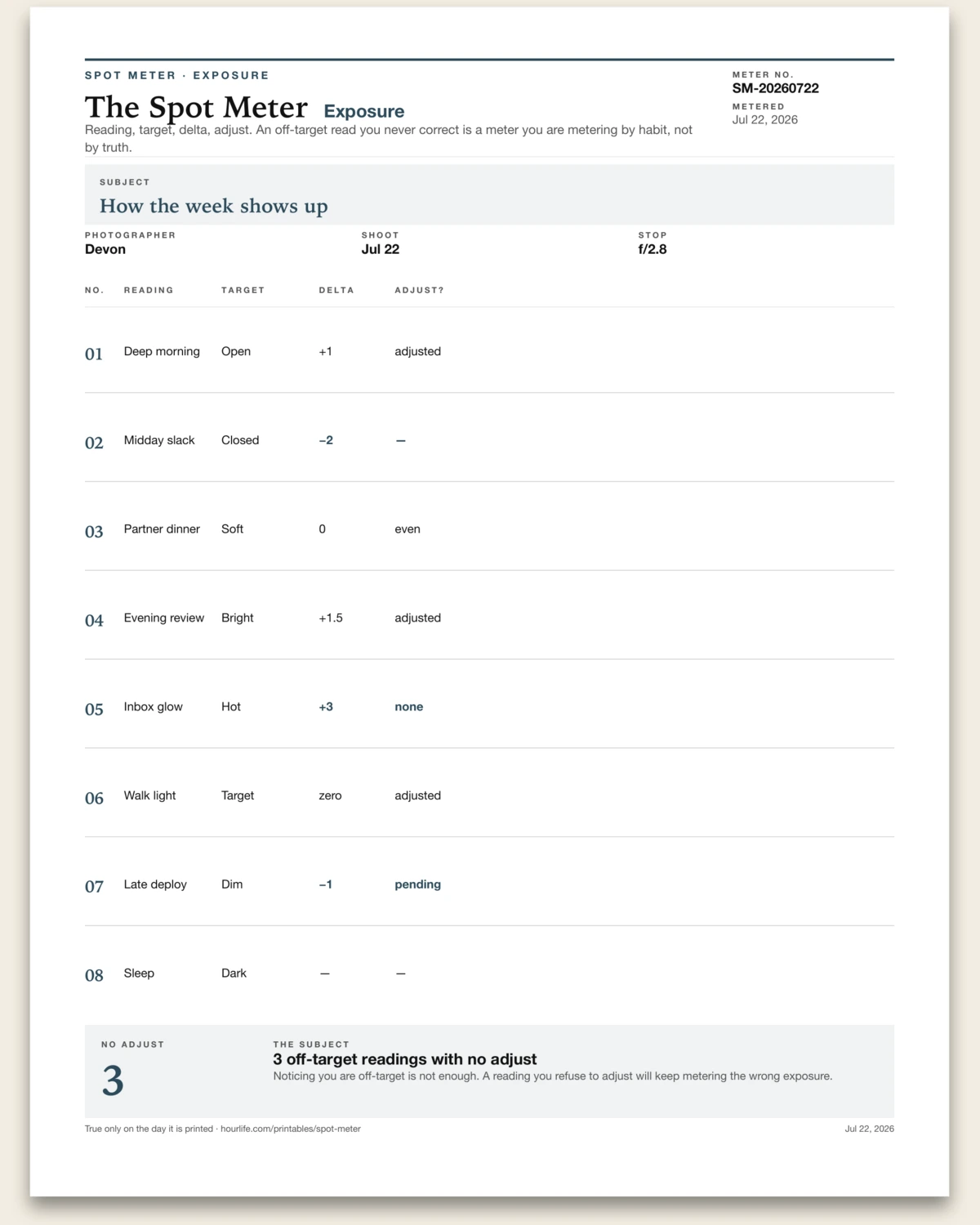 The Spot Meter filled example preview