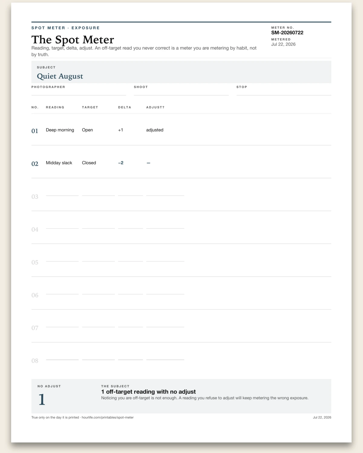 The Spot Meter alt style preview