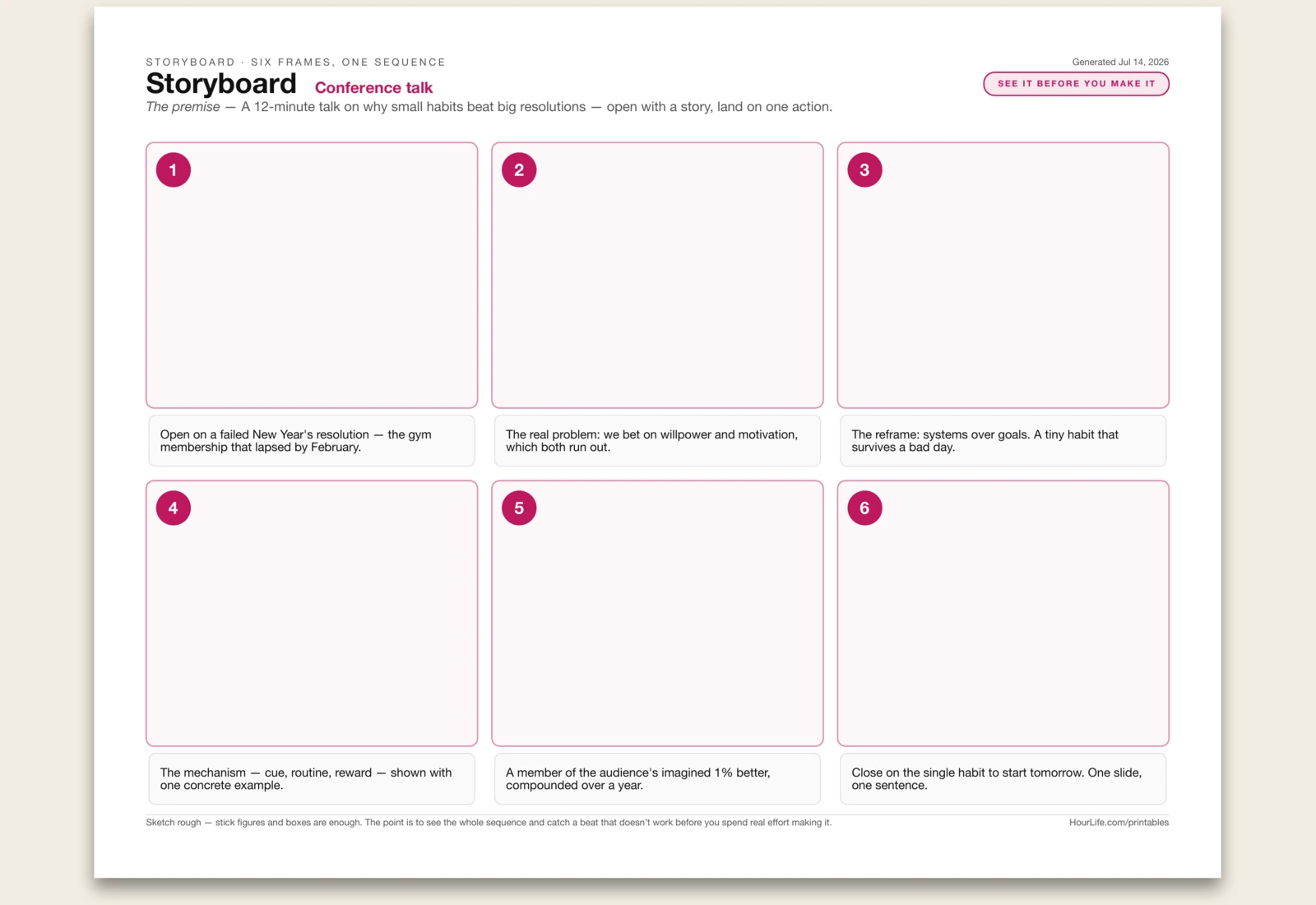 Storyboard alt style preview