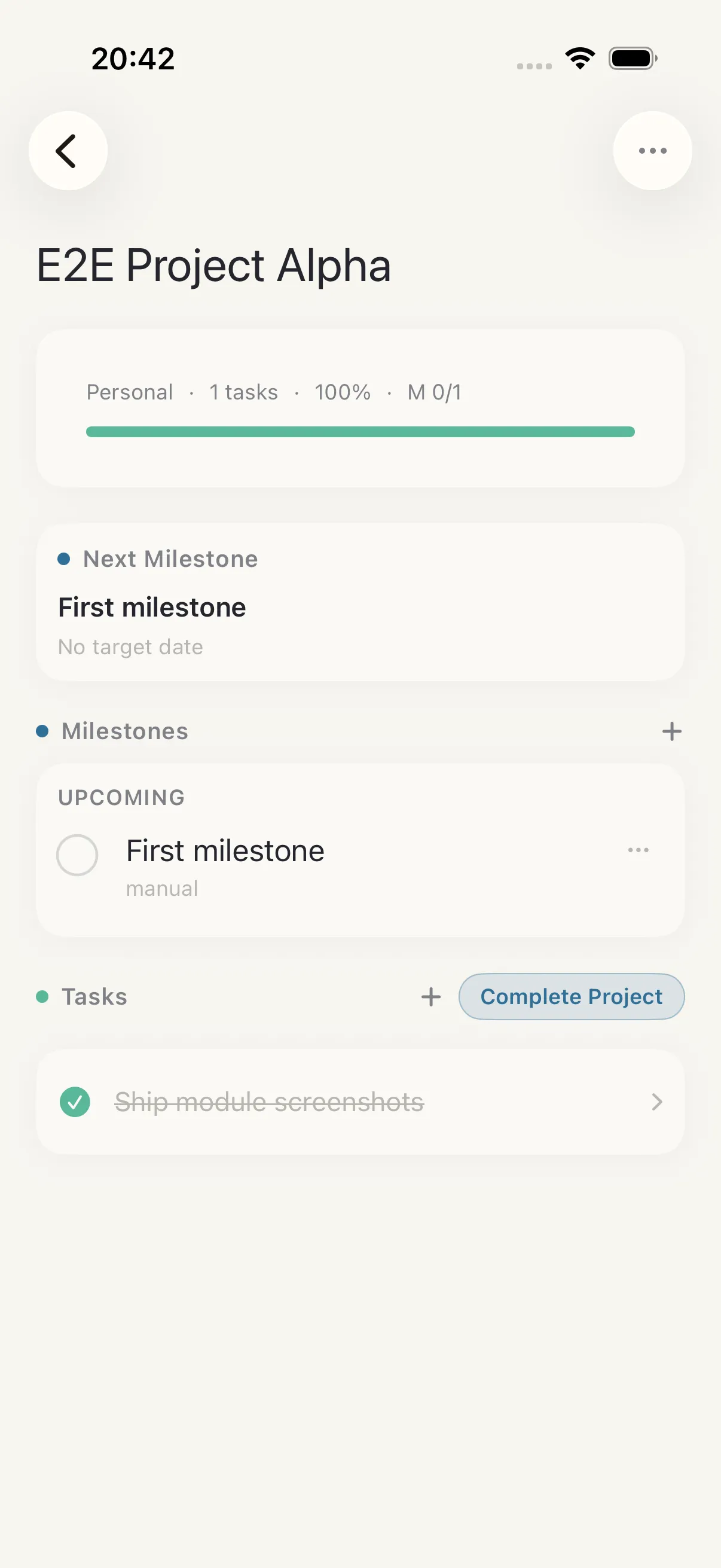 Milestones
