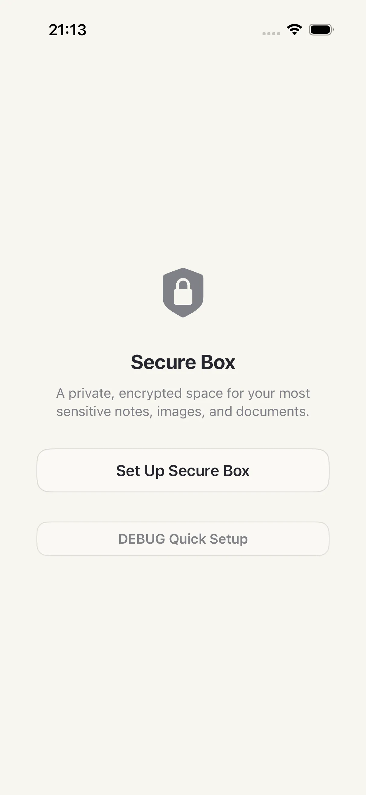 Vault screen in HourLife