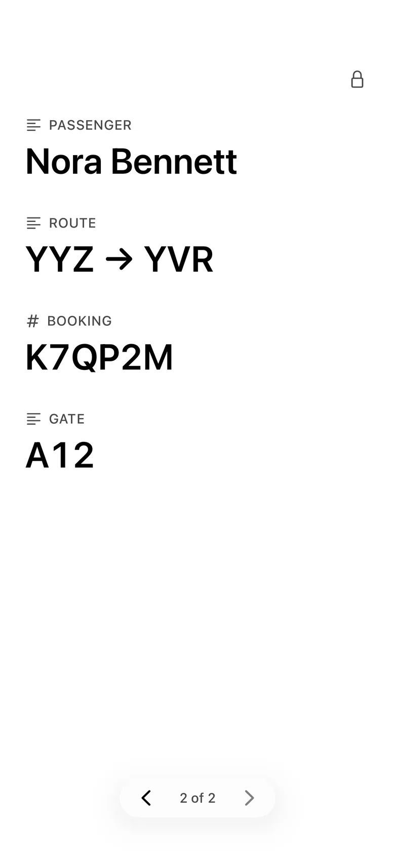 ShowMe Handover screen